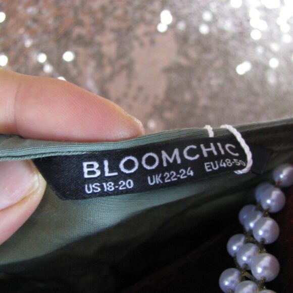 NWT BloomChic green tunic top 18/ 2X - Picture 6 of 7